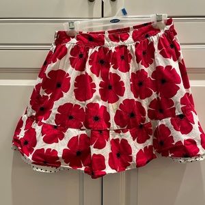Gymboree girls poppy and polka dot skirt Size 10
